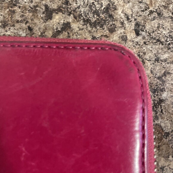 TOUS WALLET Pink Leather Zip Around Clutch - Picture 11 of 12